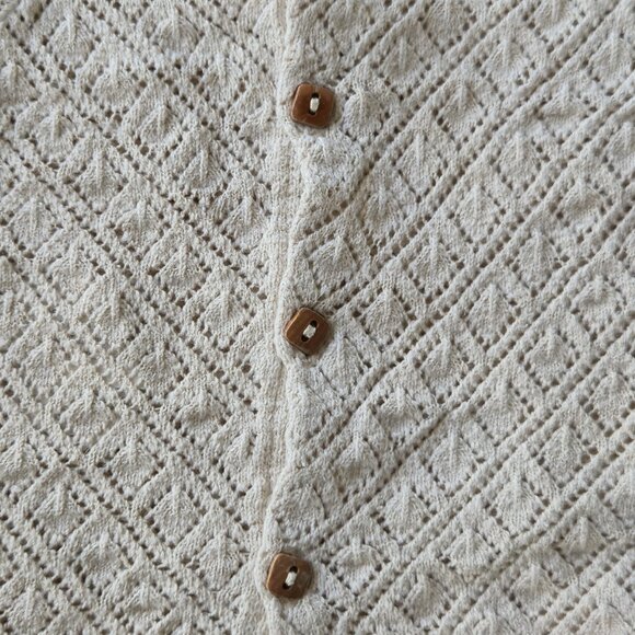 Zara Baby 2pc Crochet Knit Set - Cardigan & Bloomer Shorts - Size 3-6 Months - Picture 5 of 9
